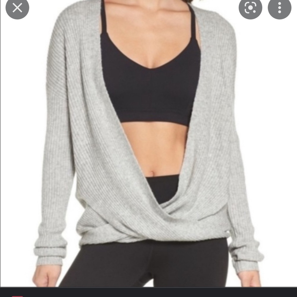 Zella Twist Front Sweater
